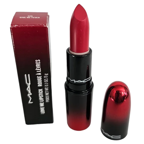Mac Love Me Lipstick Give Me A Fever NIB - Picture 3 of 9